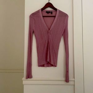 Theory Silk Shirt/cardigan